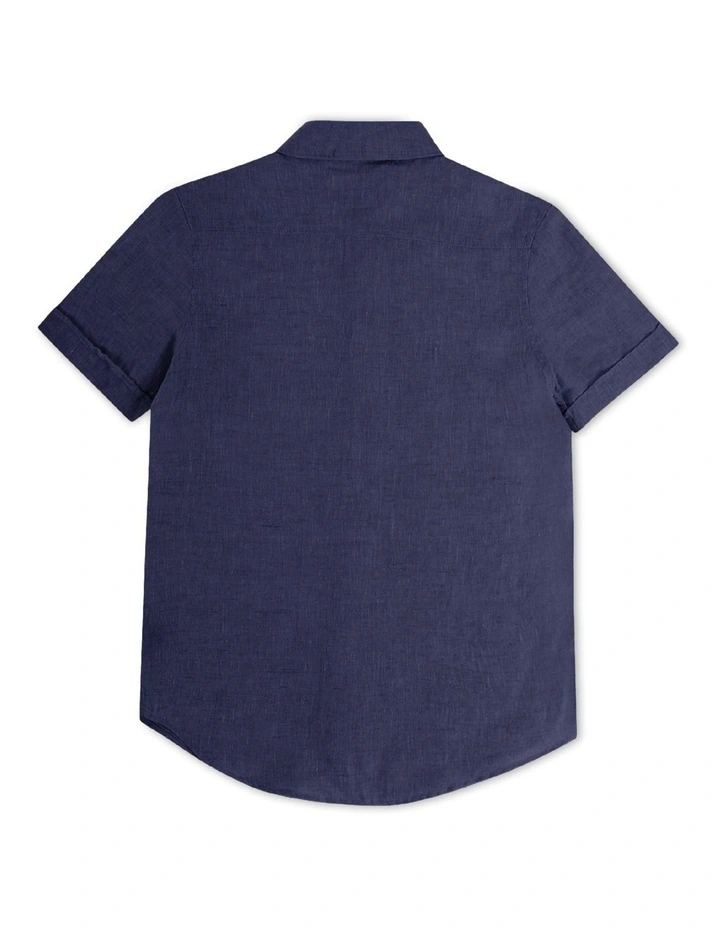 Tennyson Short Sleeve Shirt (0-2 years) in Navy