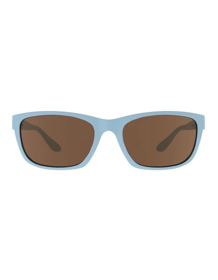Polarised Brown Lenses Sunglasses in Blue