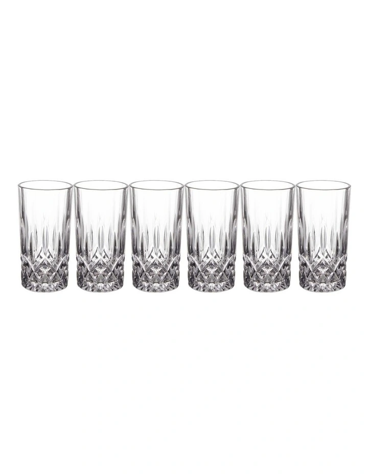 Antrim Highball Gift Boxed Set Of 6 380ml in Clear