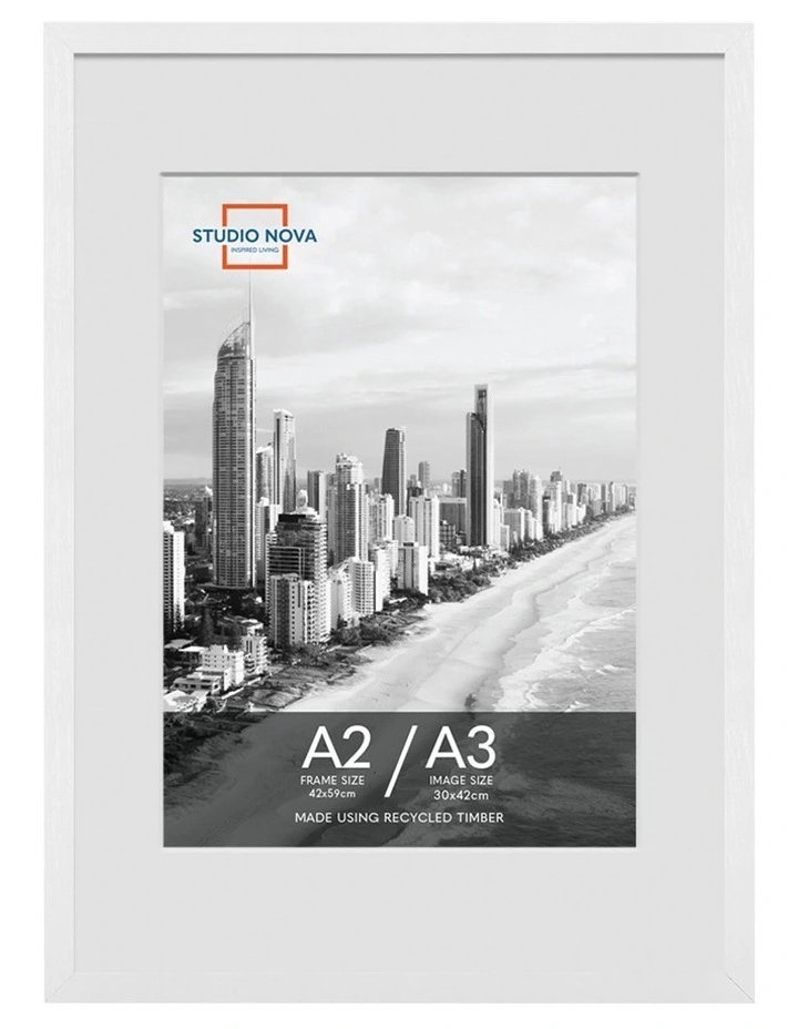 Home Basics Photo Frame A2/A3 in White