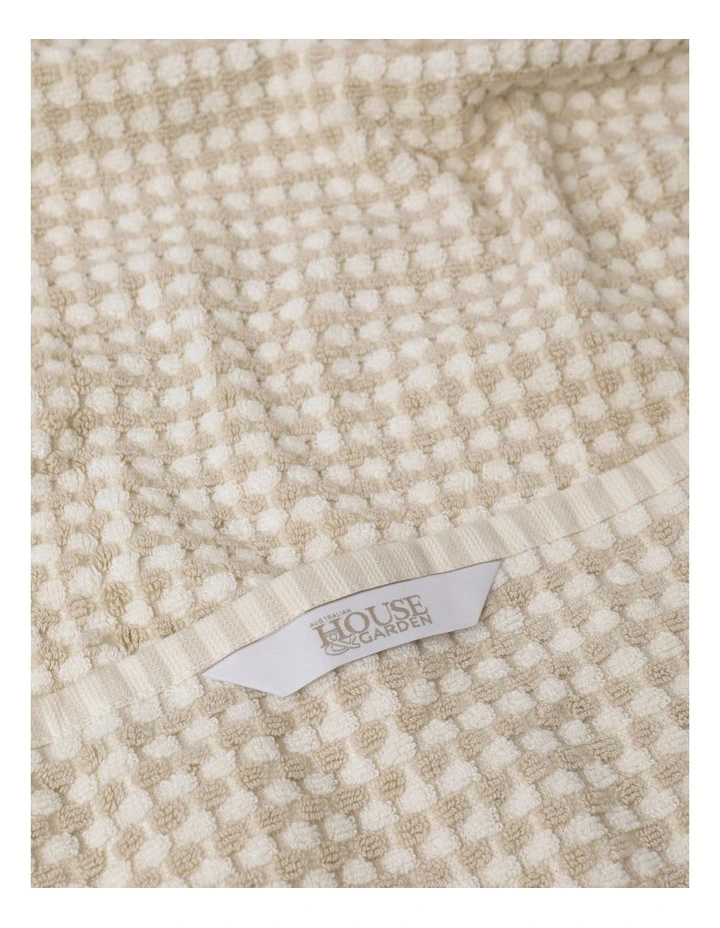 Bamboo Textured Towel Range in Moonbeam