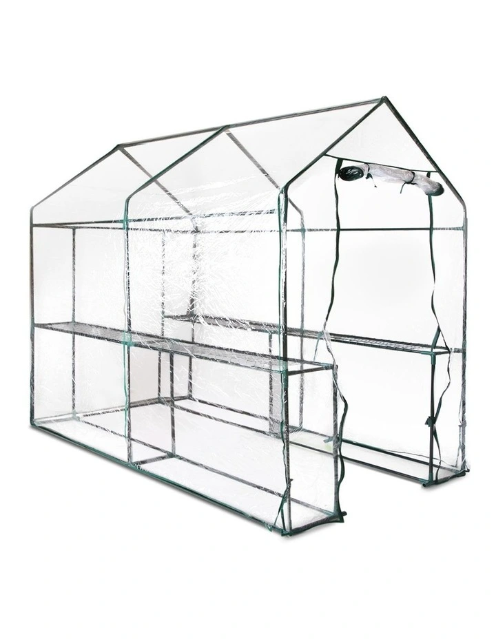 Green Fingers Walk In Transparent Greenhouse 1.9 x 1.2m