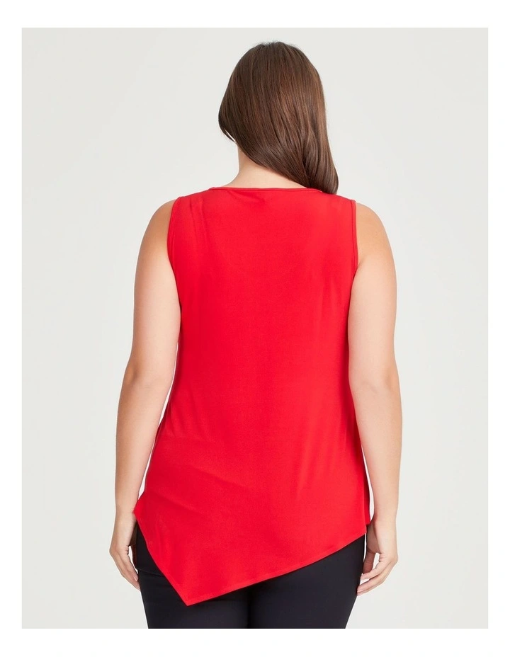 Luna Mix Media Tank in Red