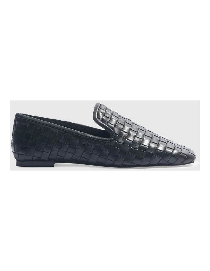 Dahlia Loafer in Black Leather