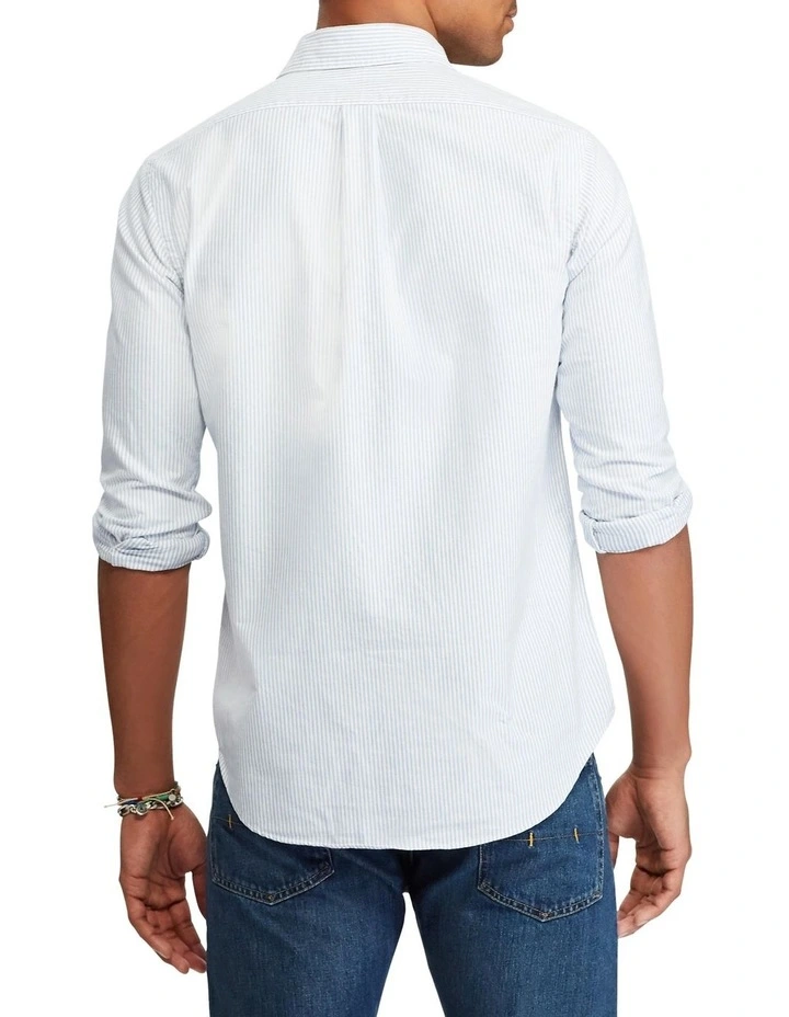 Classic Fit Striped Oxford Shirt