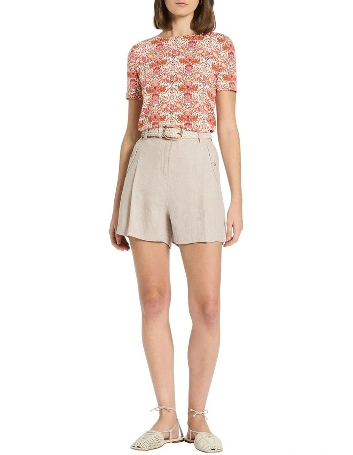 Andres Bamboo Tee in Persimmon