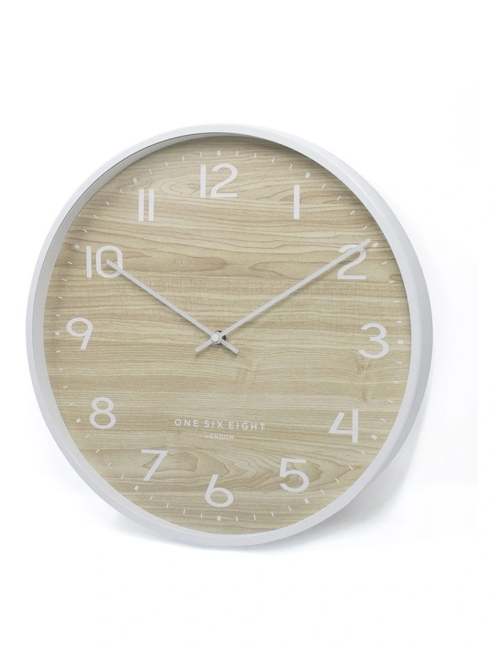Taylor 40cm Silent Wall Clock in White