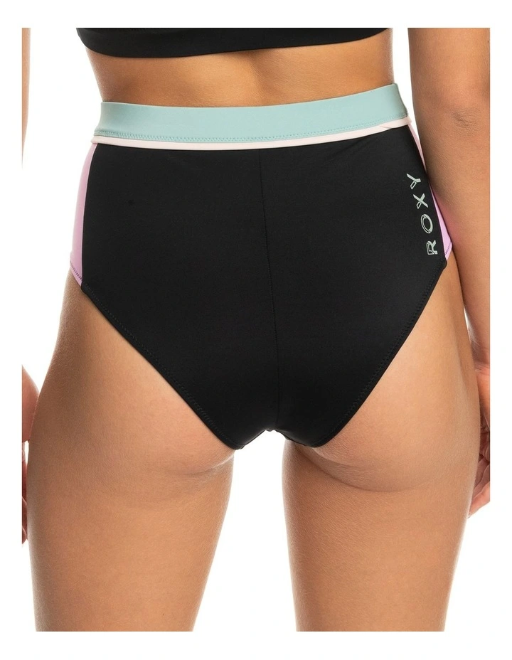 Active High Waist Bikini Bottoms in Anthracite