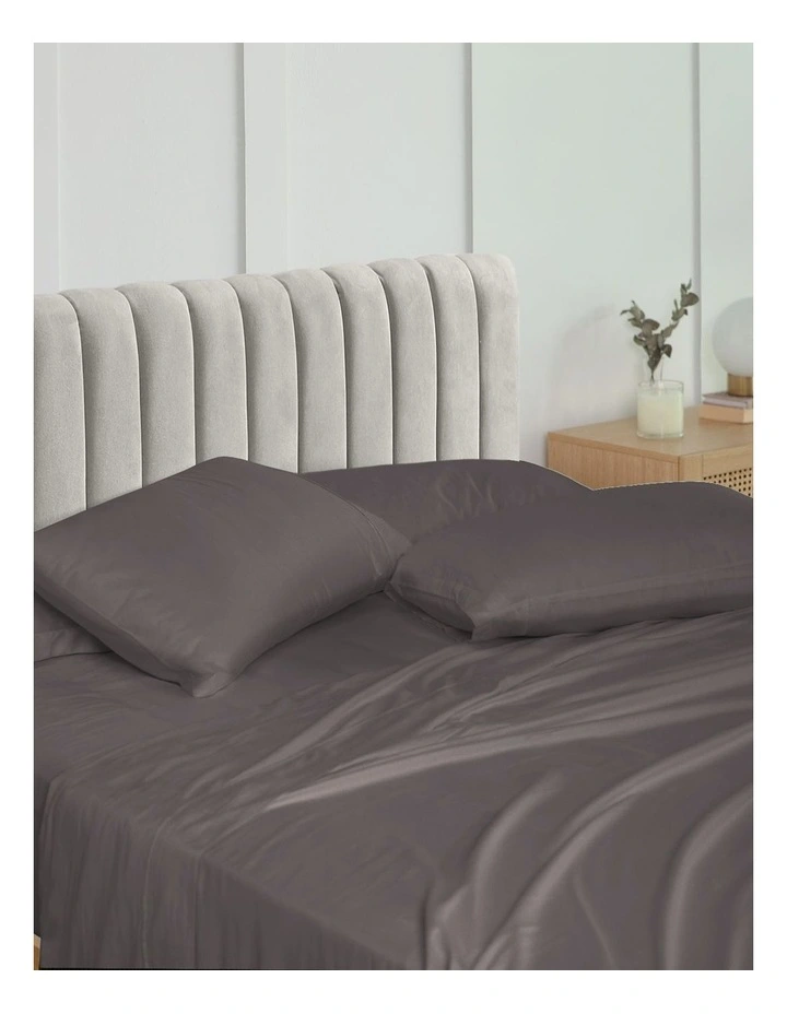 1500TC Cotton Rich 4 Piece Sheet Set in Brown