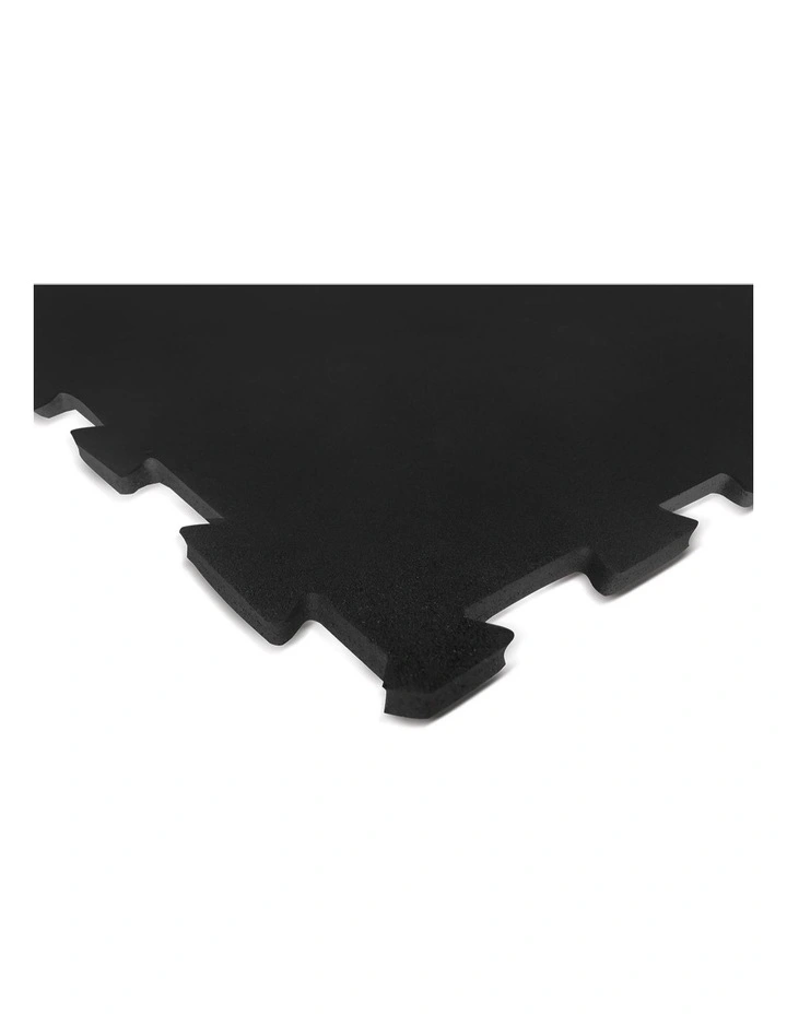 Interlocking Gym Floor Mat 980x980x10 in Black
