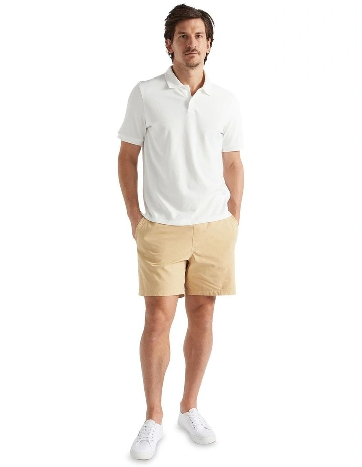 Core Polo Shirt in Vintage White
