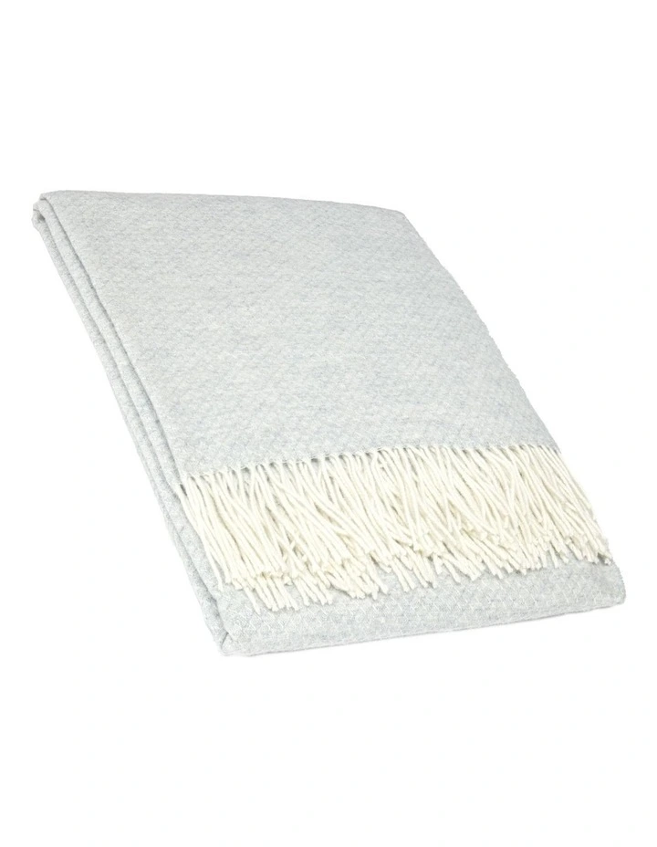 Chiswick Throw Blanket in Light Grey