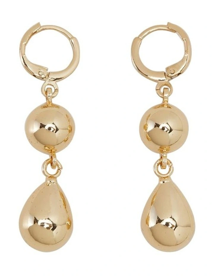Maria Drop Earring in Light Gold