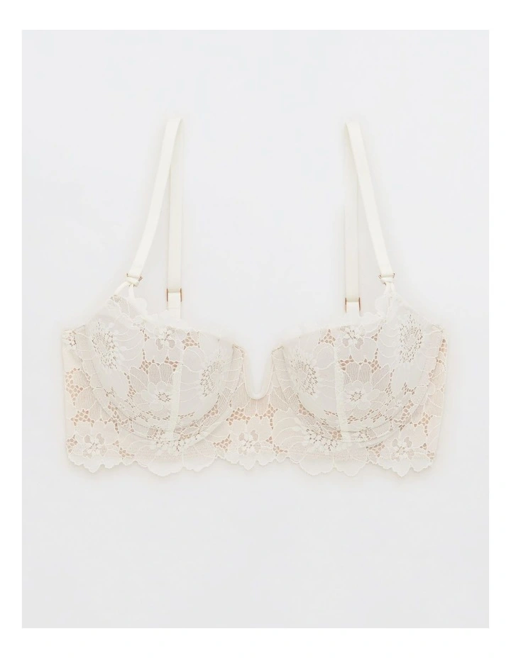 Real Power Balconette Poppy Lace Bra in Soft Muslin