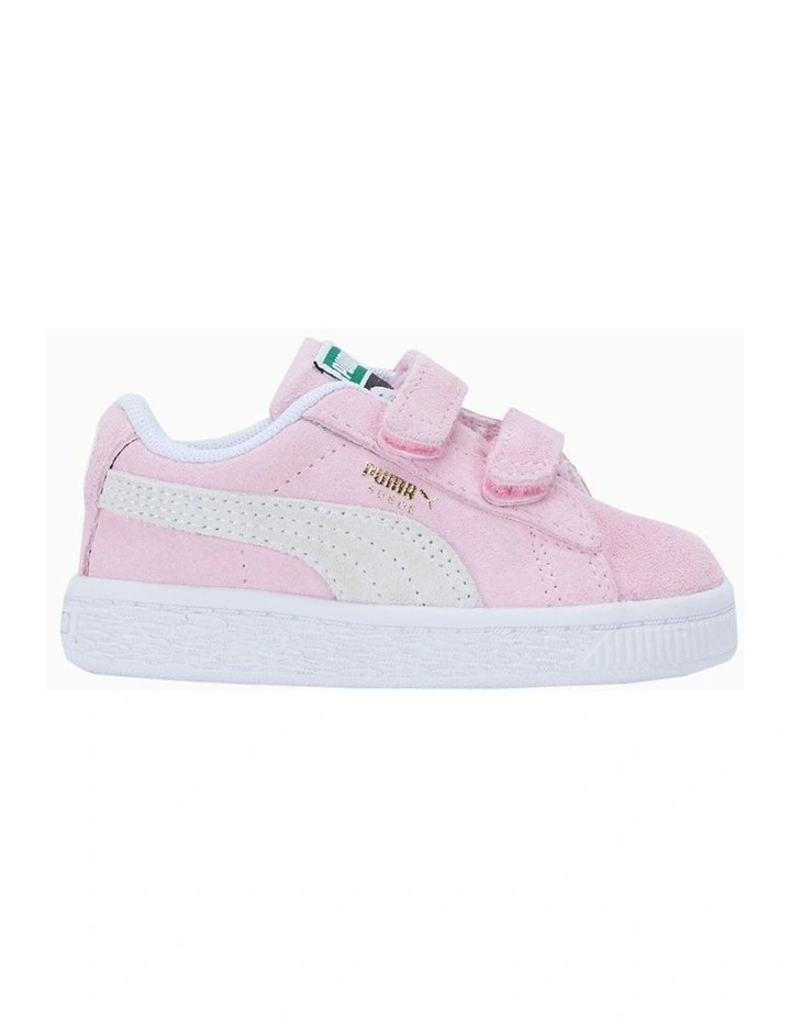 Suede Classic Xxi Self-Fastening Infant Pink Sneakers