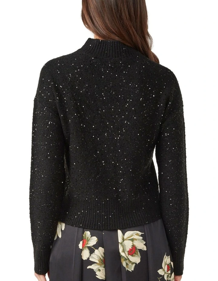 Night Sparkle Knit in Black
