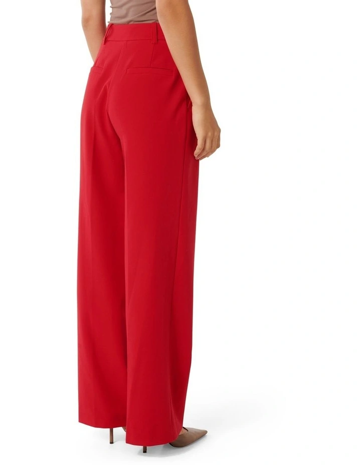 Emily Wide Leg Pants in Red