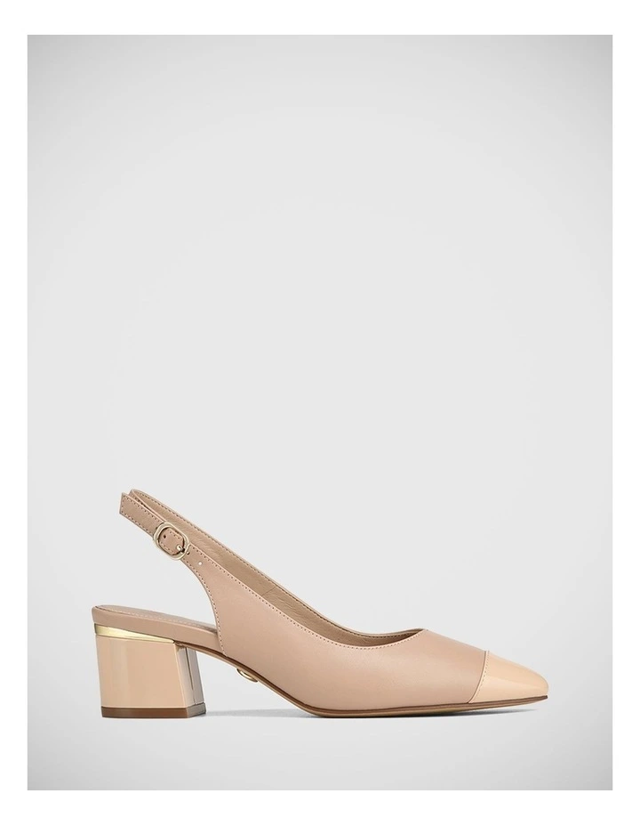 Gwenda Leather Heel in New Flesh