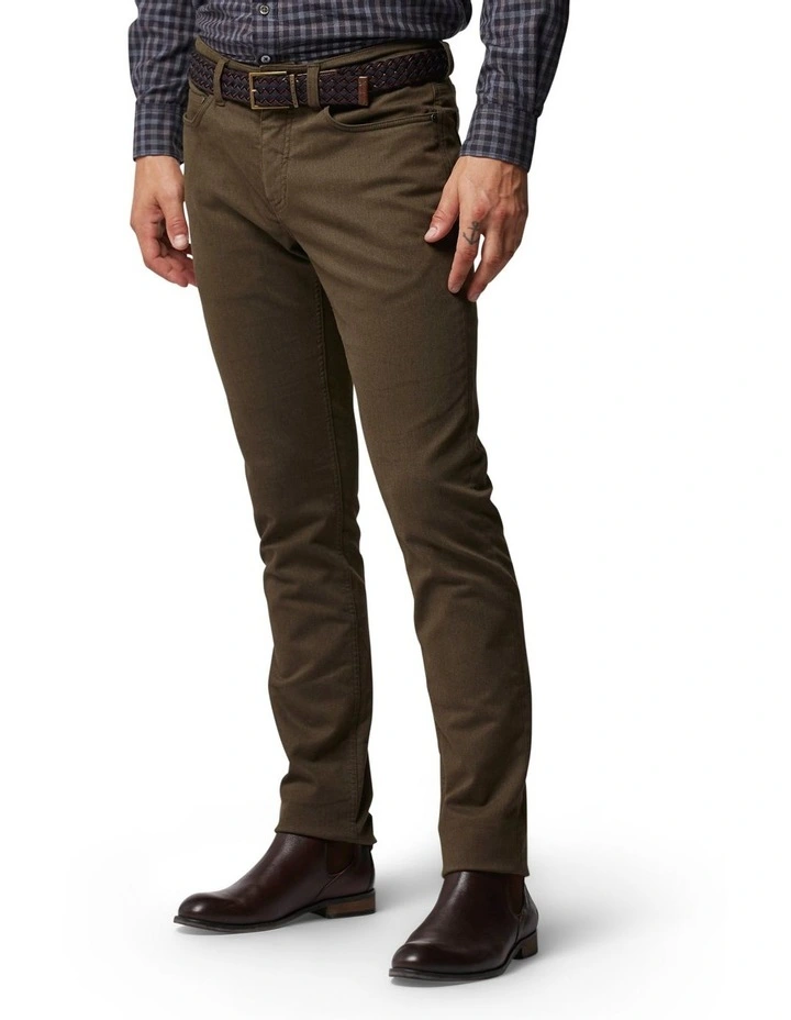 Motion Melange Straight Fit Jean Regular Leg Nutmeg