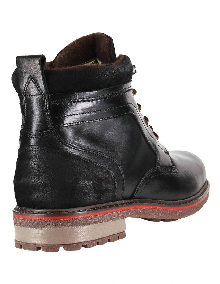 Redback Lace-Up Boot in Black