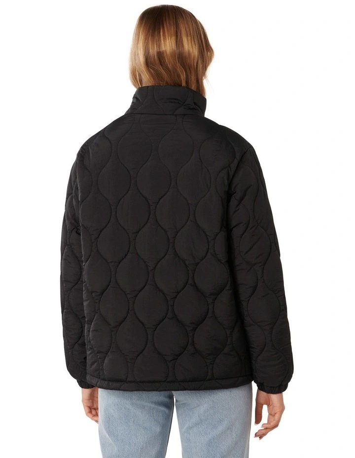 Amy Quilted Jacket in Black