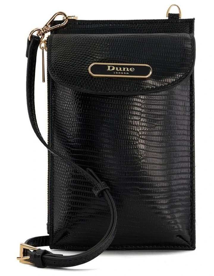 Shellies Crossbody Phone Bag in Black