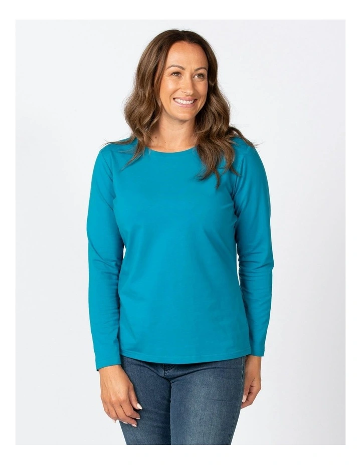 Camp Classic Long Sleeve Tee in Petrol