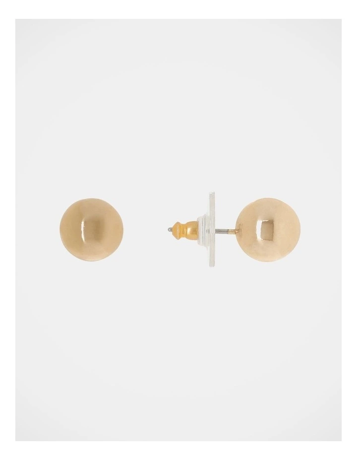 Classic Ball Gold Stud Earrings