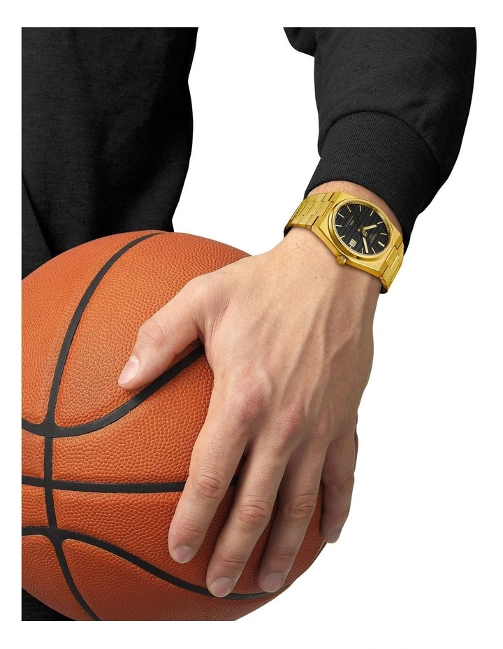 PRX Powermatic 80 Damian Lillard Edition T1374073305100 Watch in Black/Gold PVD