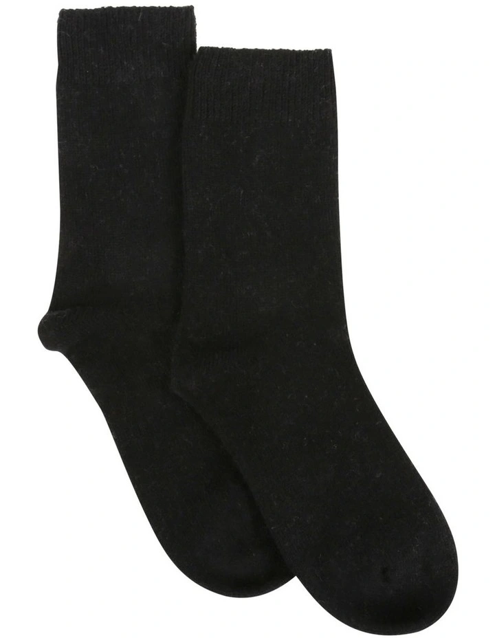 Pina Crew Length Socks in Nero
