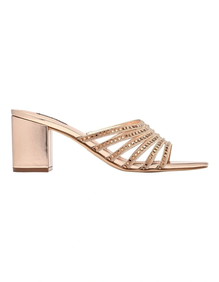 Frisky Heeled Sandal in Rosegold