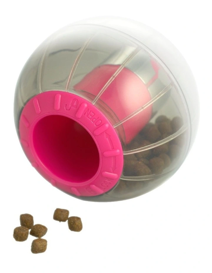 Catrine Catmosphere Treat Dispensing Cat Ball Toy in Pink