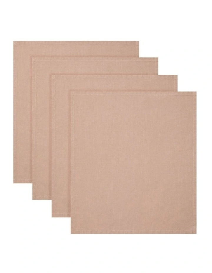Classics Cotton Napkin Set of 4 45x45cm in Latte