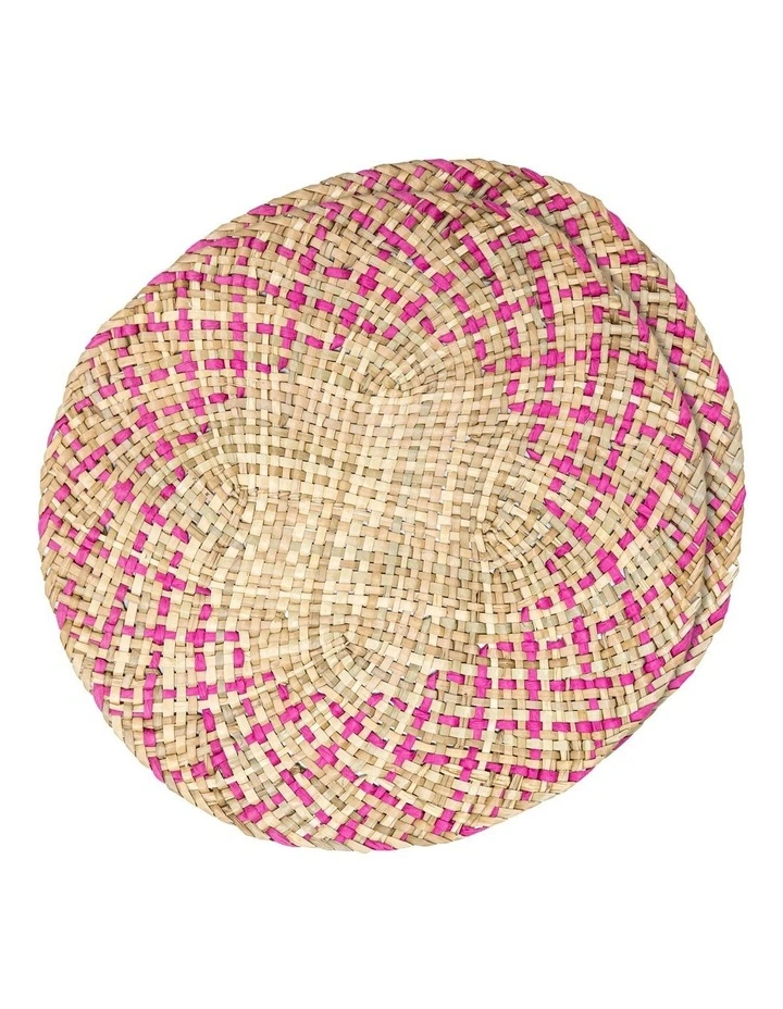 Mona Placemat 2 Pack in Fuchsia