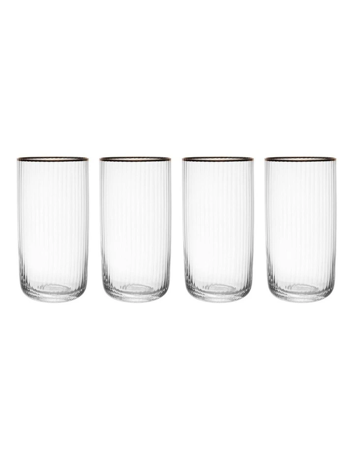 Sorrento Hiball Glasses Set 4 Piece in Clear