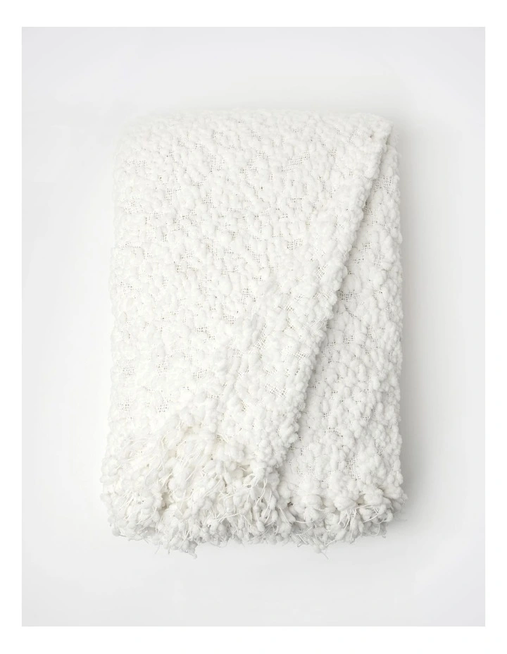 Boucle Throw in Cloud