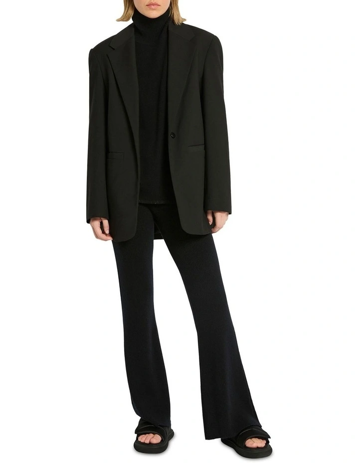 Moda Cashmere Knit Pant in Black
