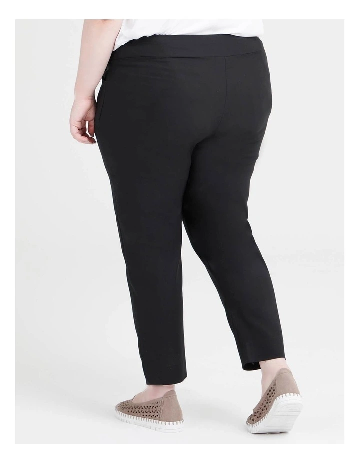 Petite Editorial Slim Pant Black