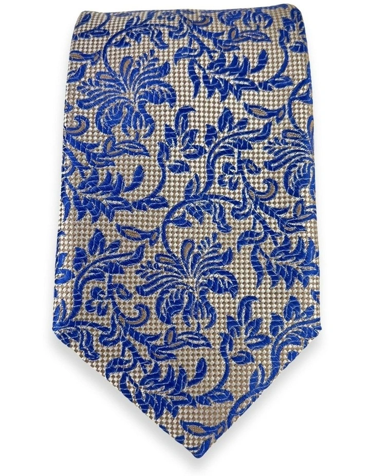 Venosa Floral Tie in Brown
