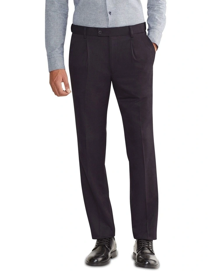 Classic Single Pleat Trouser in Grey