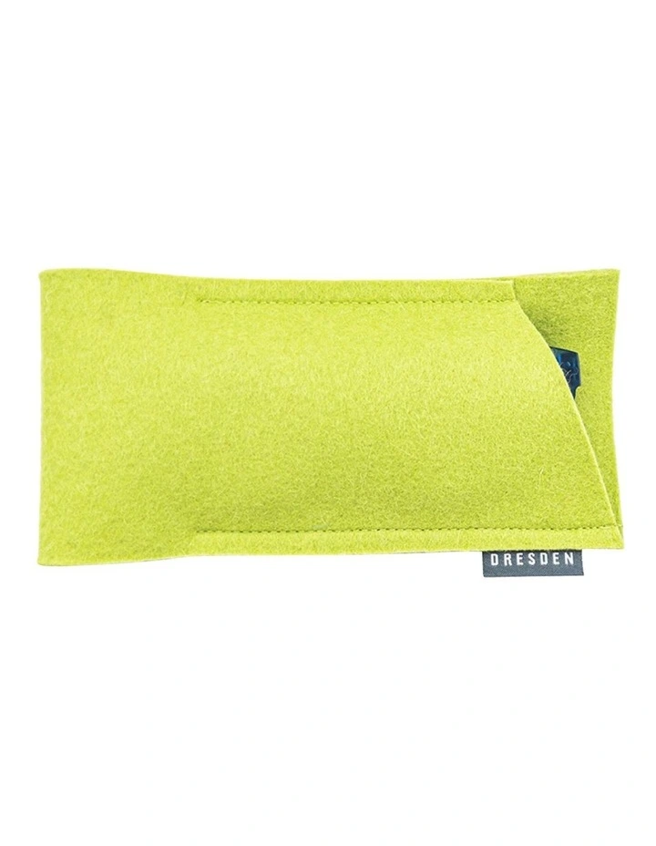 Felt Glasses Case in Lime Green