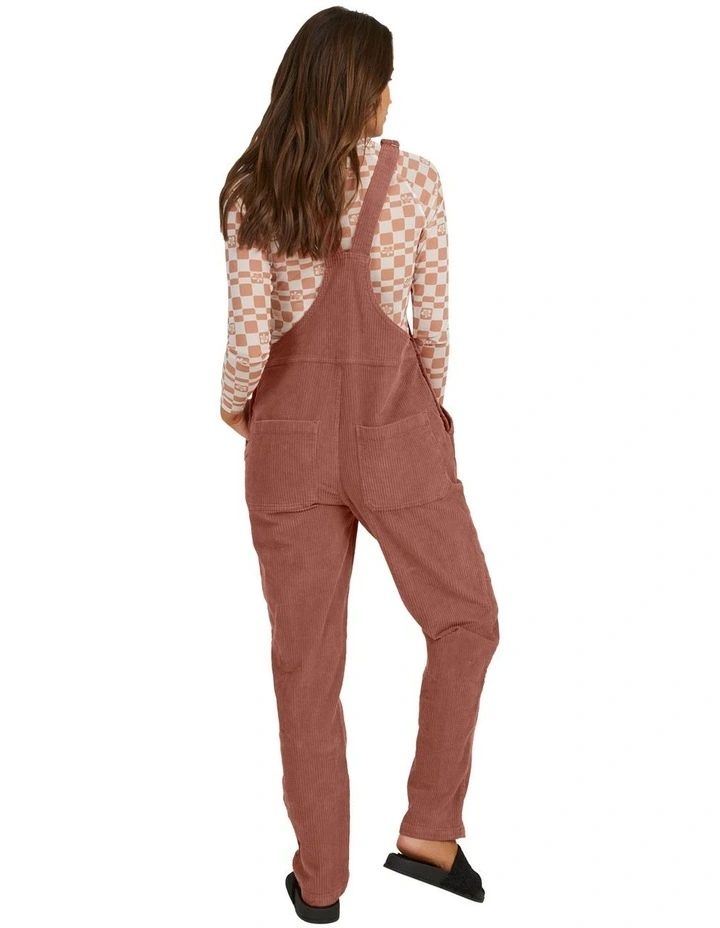 Jana Cord Dungarees in Brown