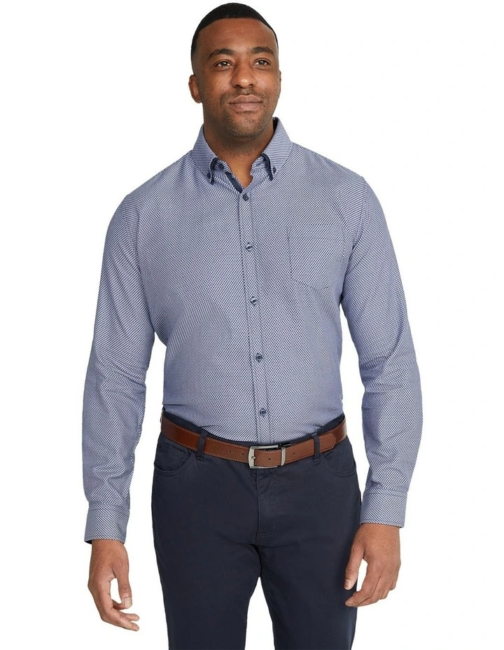 Eastwood Textured Shirt in Navy
