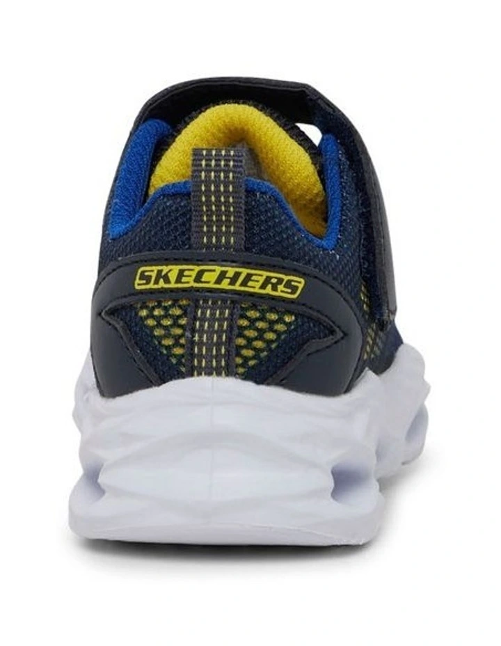 Vortex-Flash Infant Sneakers in Navy/Yellow