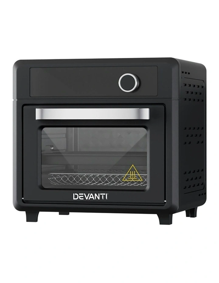 LCD Air Fryer Oven 20L in Black