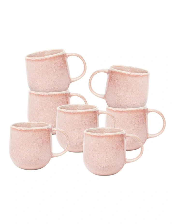 NAOKO Mug 380ml Salmon Set of 6