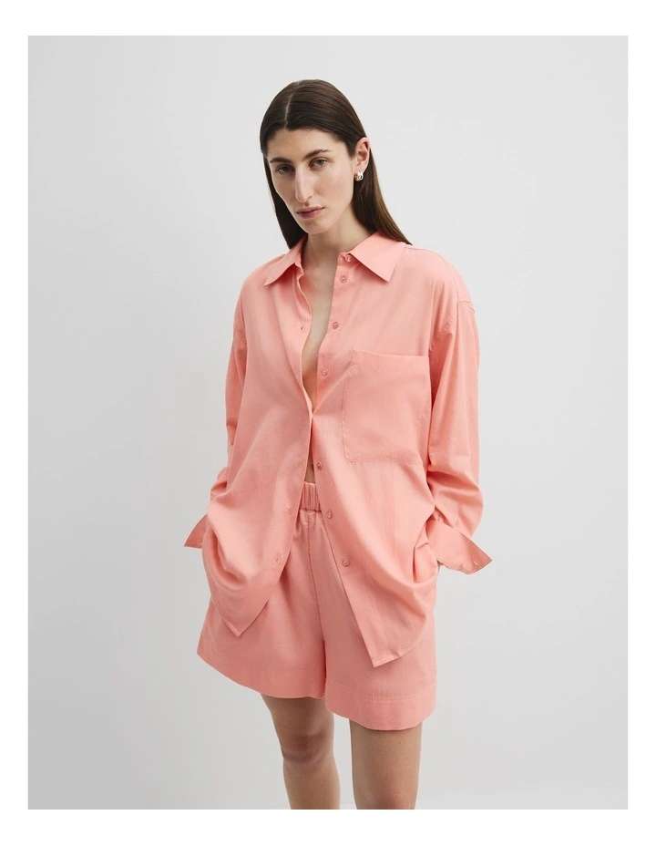 Long Sleeve Voile Shirt in Sunkiss