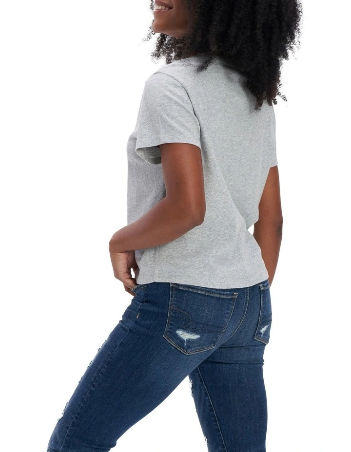 Graphic Tee in Heather Gray