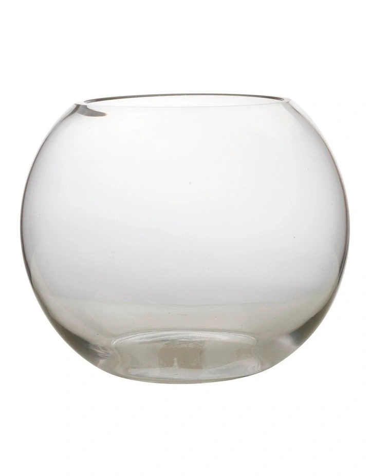 Diamante Rose Bowl 22cm in Clear