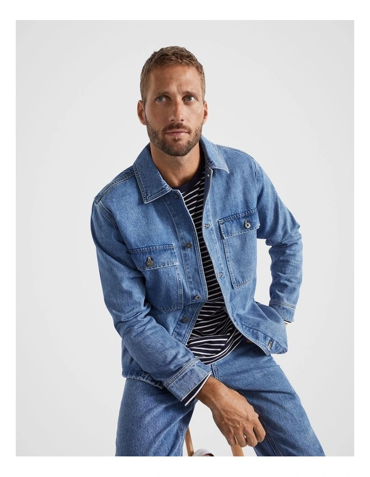 Denim Overshirt in Blue